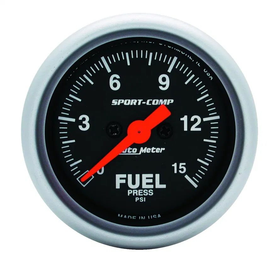 GAUGE; FUEL PRESSURE; 2 1/16in.; 15PSI; DIGITAL STEPPER MOTOR; SPORT-COMP