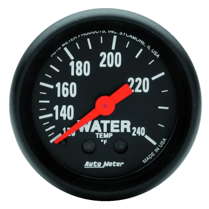 GAUGE; WATER TEMP; 2 1/16in.; 120-240deg.F; MECHANICAL; Z-SERIES