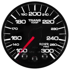GAUGE; TRANS TEMP; 2 1/16in.; 300deg.F; STEPPER MOTOR W/PEAK/WRN; BLK/BLK; SPEK- image 5