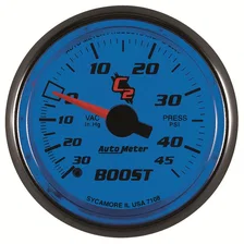 GAUGE; VAC/BOOST; 2 1/16in.; 30INHG-45PSI; MECHANICAL; C2 image 4