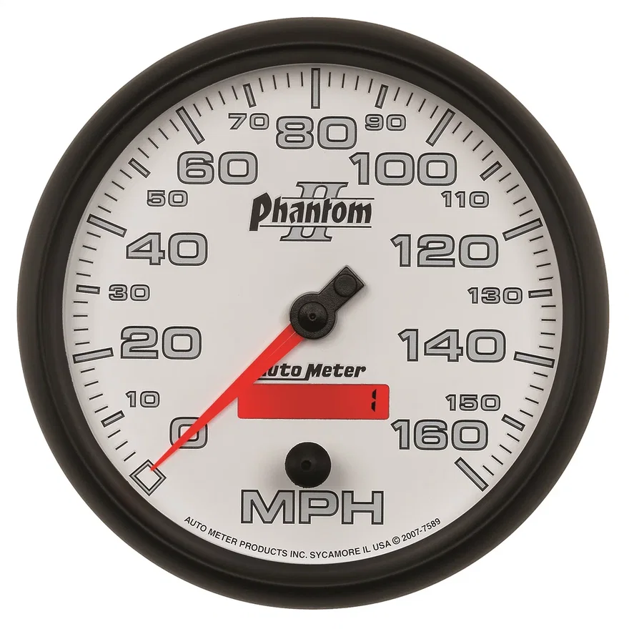 GAUGE; SPEEDOMETER; 5in.; 160MPH; ELEC. PROGRAMMABLE; PHANTOM II