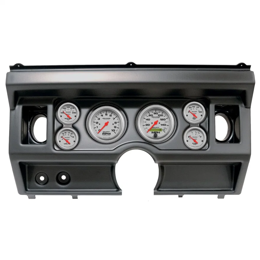 DIRECT FIT DASH KIT; (3 3/8in. X2; 2 1/16in. X4); FORD TRUCK AC 80-86; ULTRA-LIT