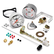 GAUGE KIT; 2 PC.; QUAD/SPEEDOMETER; 5in.; CHEVROLET HERITAGE BOWTIE image 1
