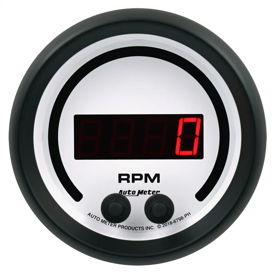 GAUGE; TACHOMETER; 3 3/8in.; 16K RPM; IN-DASH; PHANTOM ELITE DIGITAL