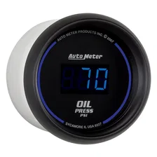 GAUGE; OIL PRESSURE; 2 1/16in.; 100PSI; DIGITAL; BLACK DIAL W/BLUE LED image 3