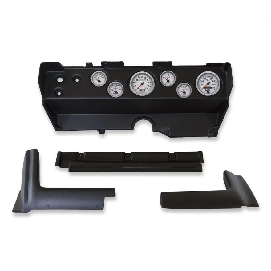 DIRECT FIT DASH KIT; EBODY/CUDA/CHALLENGER 70-74; TACH/MPH/FUEL/OILP/WTMP/VOLT;