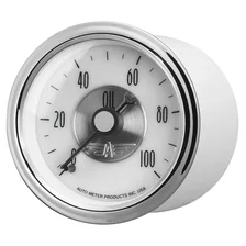 GAUGE; OIL PRESS; 2 1/16in.; 100PSI; MECH; PRESTIGE PEARL image 2
