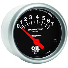 GAUGE; OIL PRESSURE; 2 1/16in.; 7 BAR; ELECTRIC; SPORT-COMP image 3