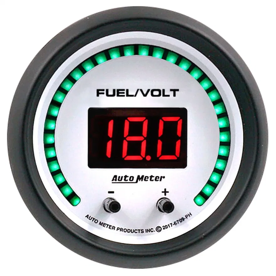 GAUGE; FUEL/VOLT; 2 1/16in. TWO CHANNEL; SELECTABLE; PHANTOM ELITE DIGITAL