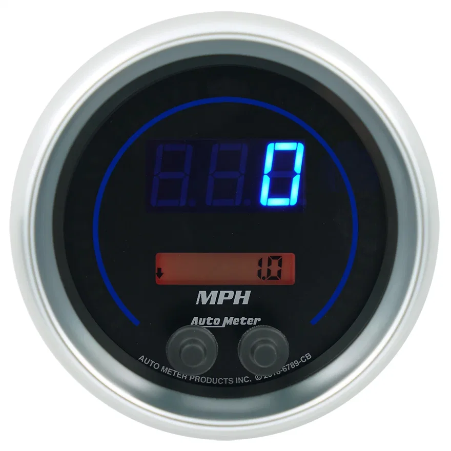 GAUGE; SPEEDO; 3 3/8in.; 260 MPH/260 KM/H; ELEC PROGRAM; COBALT ELITE DIGITAL