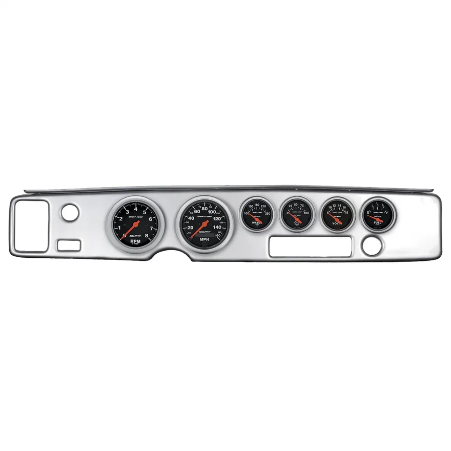 DIRECT FIT DASH KIT; FIREBIRD 70-81; TACH/MPH/FUEL/OILP/WTMP/VOLT; SPORT-COMP
