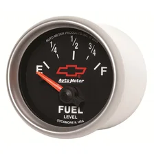 GAUGE; FUEL LEVEL; 2 1/16in.; 0OE TO 90OF; ELEC; CHEVY RED BOWTIE; BLACK image 4