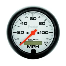 GAUGE; SPEEDO; 3 3/8in.; 120MPH; ELEC. PROGRAM W/LCD ODO; PHANTOM image 1