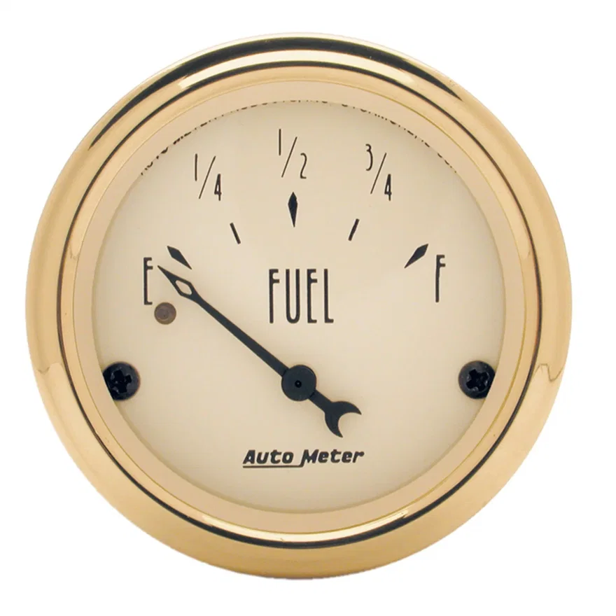 GAUGE; FUEL LEVEL; 2 1/16in.; 240OE TO 33OF; ELEC; GOLDEN OLDIES