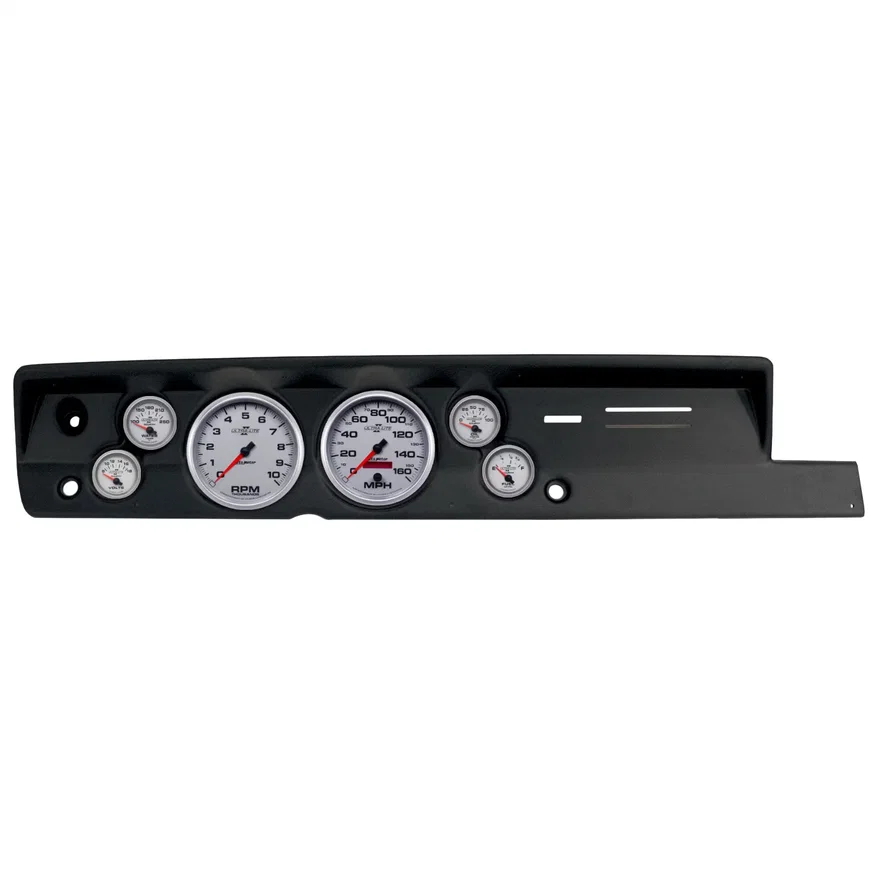 DIRECT FIT DASH KIT; (5in. X2; 2 1/16in. X4); PLYM CUDA HEAT 67-69; ULTRA-LITE I for Plymouth Barracuda
