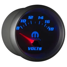 GAUGE; VOLTMETER; 2 5/8in.; 18V; ELECTRIC; WHITE; MOPAR image 6