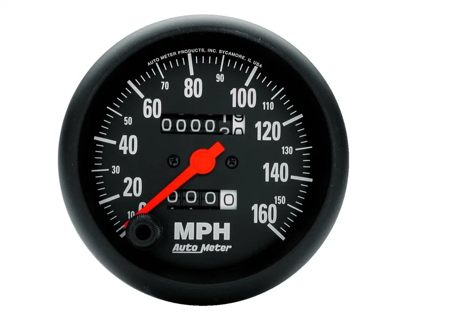 GAUGE; SPEEDOMETER; 3 3/8in.; 160MPH; MECHANICAL; Z-SERIES