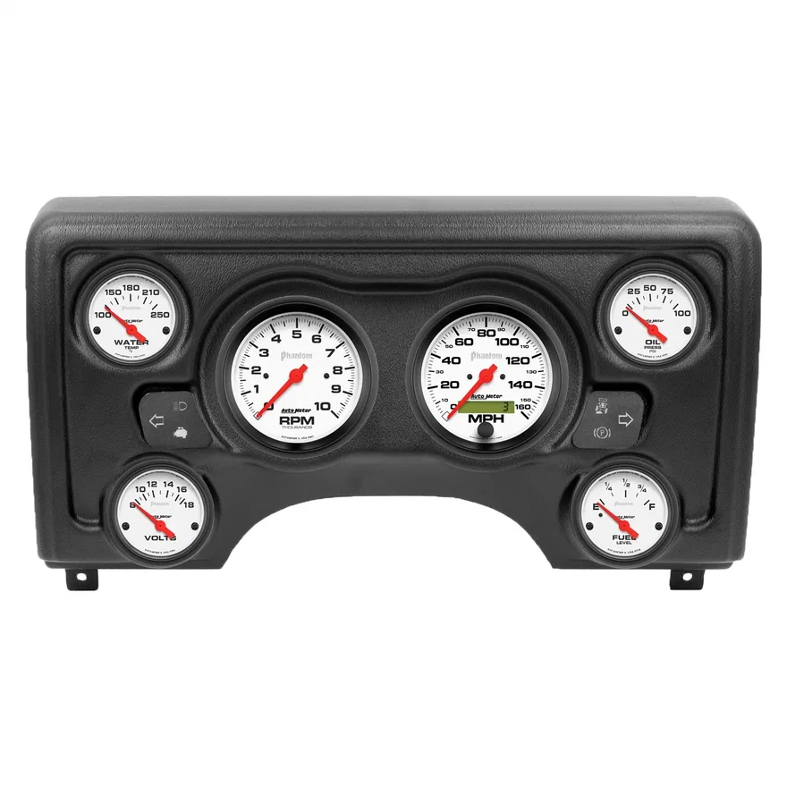 DIRECT FIT DASH KIT; (3 3/8in. X2; 2 1/16in. X4) JEEP TJ 97-06; PHANTOM