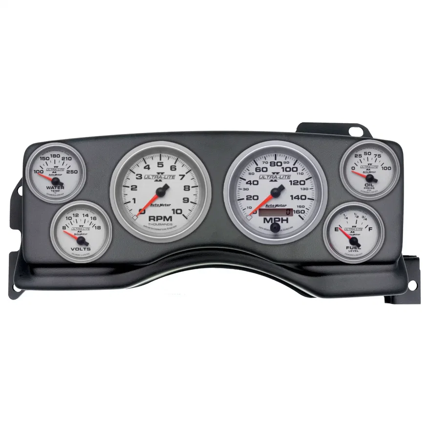 DIRECT FIT DASH KIT; (3 3/8in. X2; 2 1/16in. X4); FORD MUSTANG 90-93; ULTRA-LITE