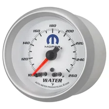 GAUGE; WATER TEMP; 2 5/8in.; 260deg.F; STEPPER MOTOR W/PEAK/WARN; WHITE; MOPAR image 2