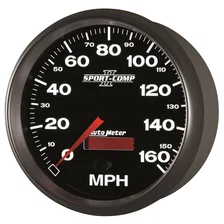 GAUGE; SPEEDOMETER; 5in.; 160MPH; ELEC. PROGRAMMABLE; SPORT-COMP II image 3