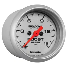 GAUGE; BOOST; 2 1/16in.; 15PSI; DIGITAL STEPPER MOTOR; ULTRA-LITE image 3