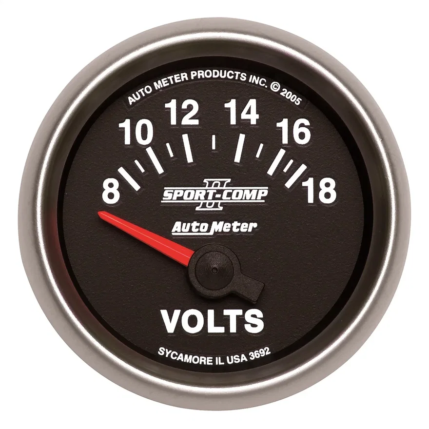 GAUGE; VOLTMETER; 2 1/16in.; 18V; ELECTRIC; SPORT-COMP II