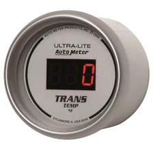 GAUGE; TRANS TEMP; 2 1/16in.; 340deg.F; DIGITAL; SILVER DIAL W/RED LED image 2