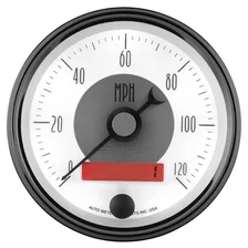 GAUGE; SPEEDO; 3 3/8in.; 120MPH; ELEC. PROGRAM W/LCD ODO; PRESTIGE PEARL image 4