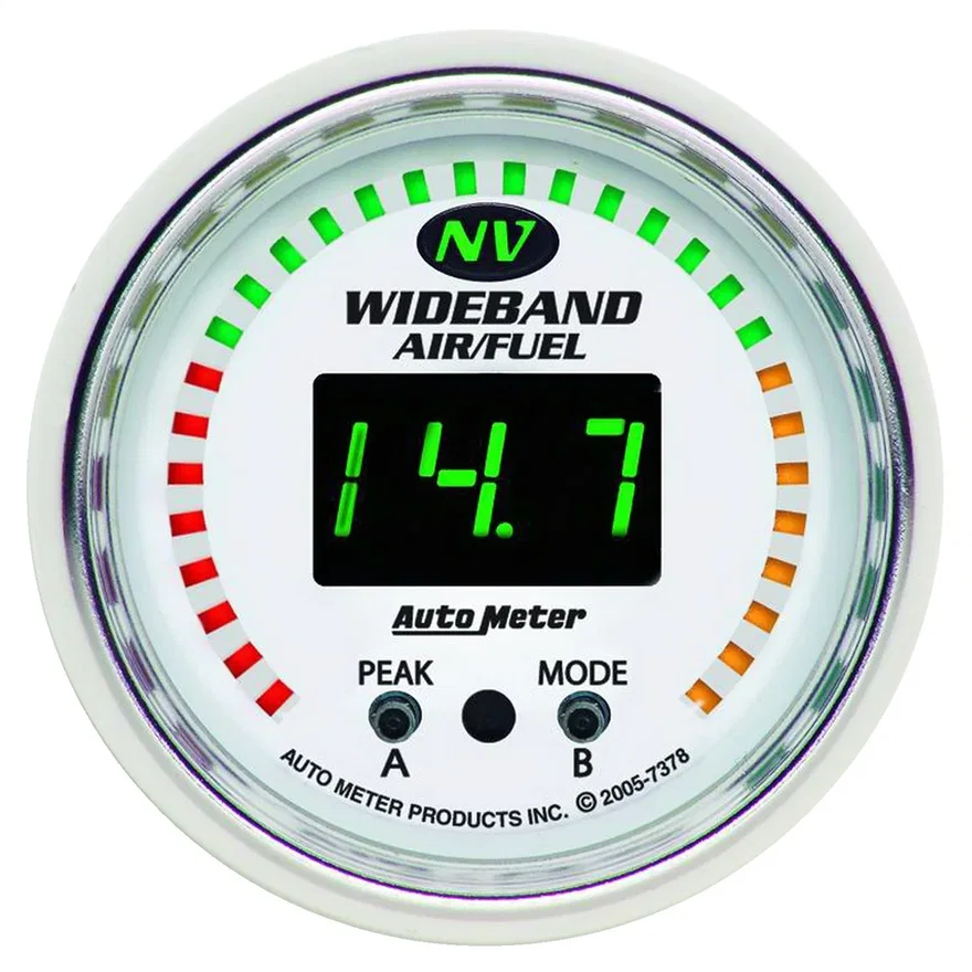 GAUGE; AIR/FUEL RATIO-PRO; 2 1/16in.; 10:1-20:1; DIGITAL W/PEAK/WARN; NV