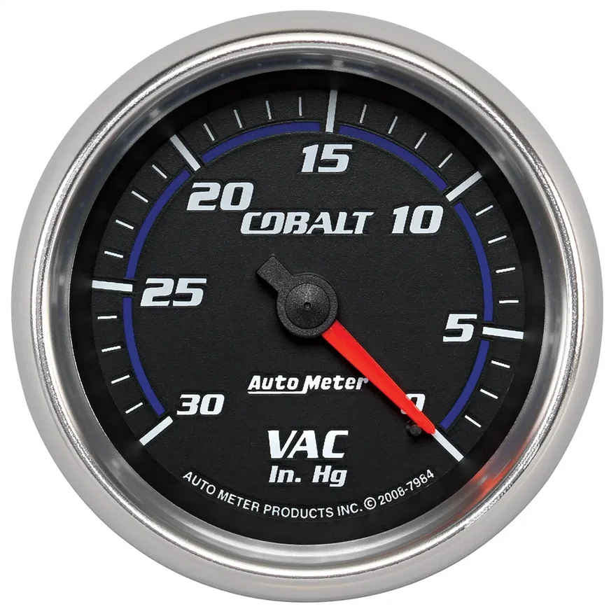 GAUGE; VACUUM; 2 5/8in.; 30INHG; MECHANICAL; COBALT