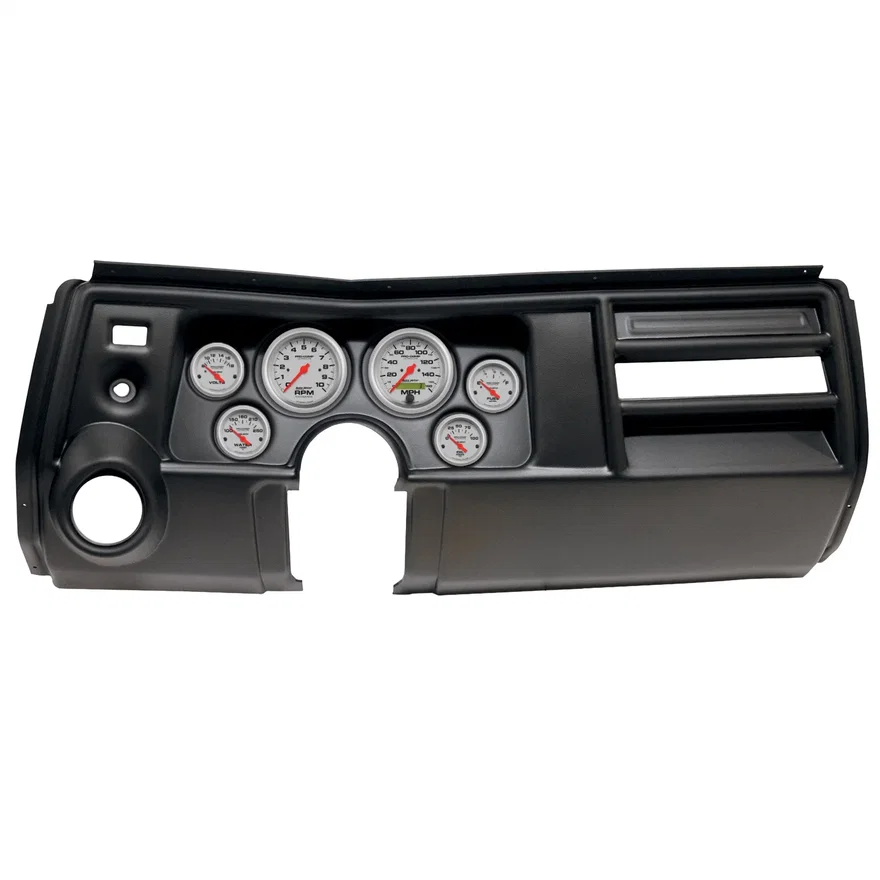 DIRECT FIT DASH KIT; (3 3/8in. X2; 2 1/16in. X4); CHEVY CHEVELLE VENT 69; ULTRA-