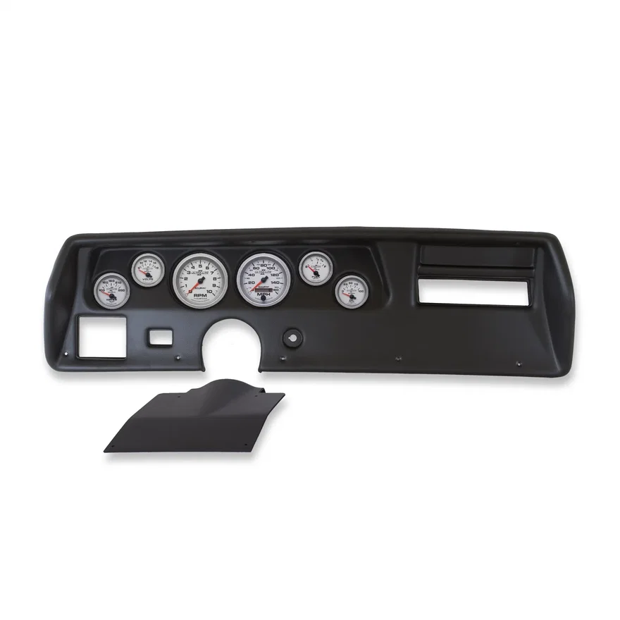 DIRECT FIT DASH KIT; CHEVELLESS/ELCAMINO/MONTE 70-72; RPM/MPH/FUEL/OILP/WTMP/BAT