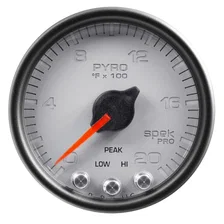 GAUGE; PYRO. (EGT); 2 1/16in.; 2000deg.F; STEPPER MOTOR W/PEAK/WARN; SLVR/BLK; S image 1