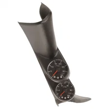 DIESEL GAUGE KIT; A-PILLAR W/SPKR; GM 01-07; BOOST/EGT; 35PSI/2Kdeg.F; BLK; SPEK image 1
