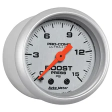 GAUGE; BOOST; 2 1/16in.; 15PSI; MECHANICAL; ULTRA-LITE image 3