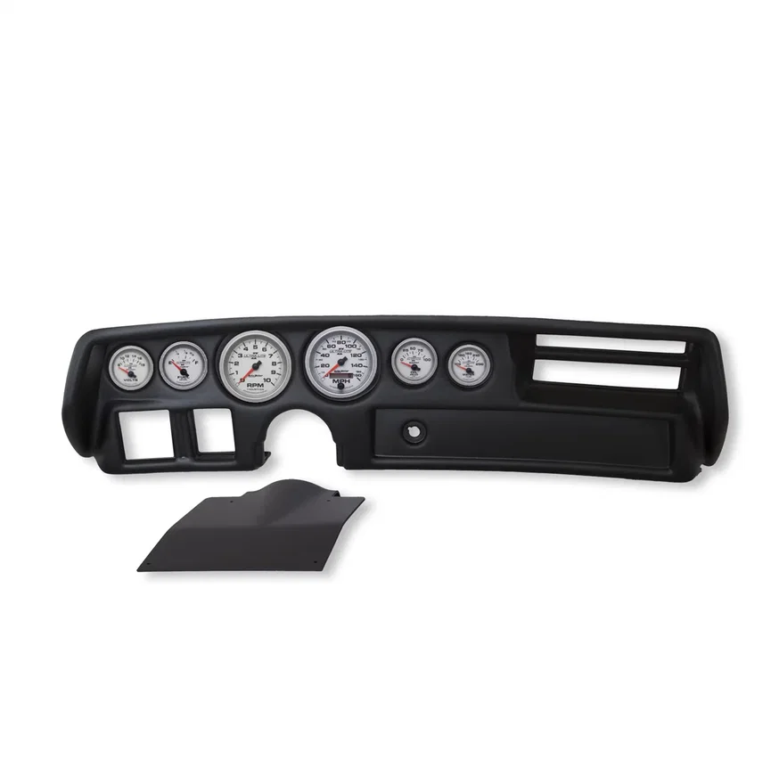 DIRECT FIT DASH KIT; CHEVELLE/ELCAMINO/MALIBU 70-72; RPM/MPH/FUEL/OILP/WTMP/VOLT