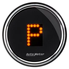 GAUGE; GEAR POS; 2 1/16in.; INCL INDICATORS; BLACK DIAL; DOME LENS; CHROME BEZEL image 3