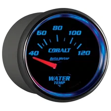 GAUGE; WATER TEMP; 2 1/16in.; 40-120deg.C; ELECTRIC; COBALT image 4