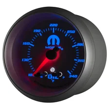 GAUGE; OIL TEMP; 2 5/8in.; 340deg.F; STEPPER MOTOR W/PEAK/WARN; WHITE; MOPAR image 3