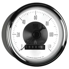 GAUGE; SPEEDO; 3 3/8in.; 120MPH; ELEC. PROGRAM W/WHEEL ODO; PRESTIGE PEARL image 6
