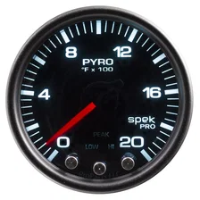 GAUGE; PYRO. (EGT); 2 1/16in.; 2000deg.F; STEPPER MOTOR W/PEAK/WRN; BK/SMK/BK; S image 3