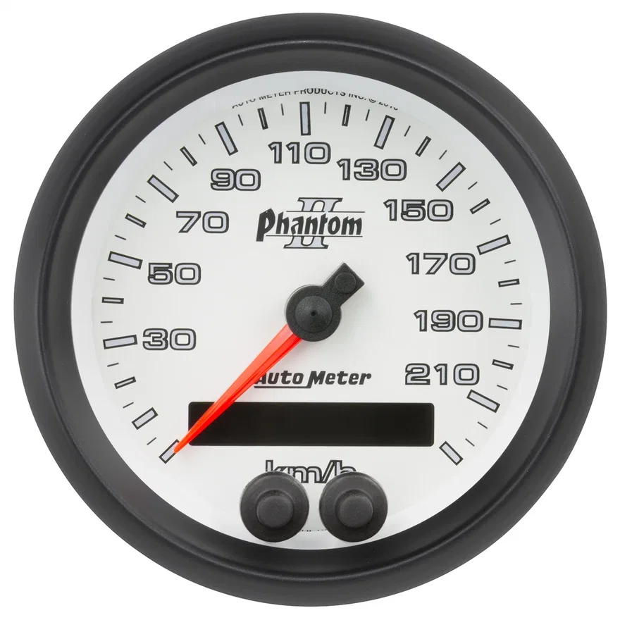 GAUGE; SPEEDOMETER; 3 3/8in.; 225KM/H; GPS; PHANTOM II