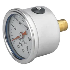 GAUGE; PRESSURE; 1.5in. DIRECT MNT; 15PSI; LIQUID FILLED MECH; WHT; 1/8in. NPTF image 3