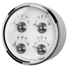 GAUGE; QUAD; 5in.; 0OE TO 90OF; ELEC; PRESTIGE PEARL image 2