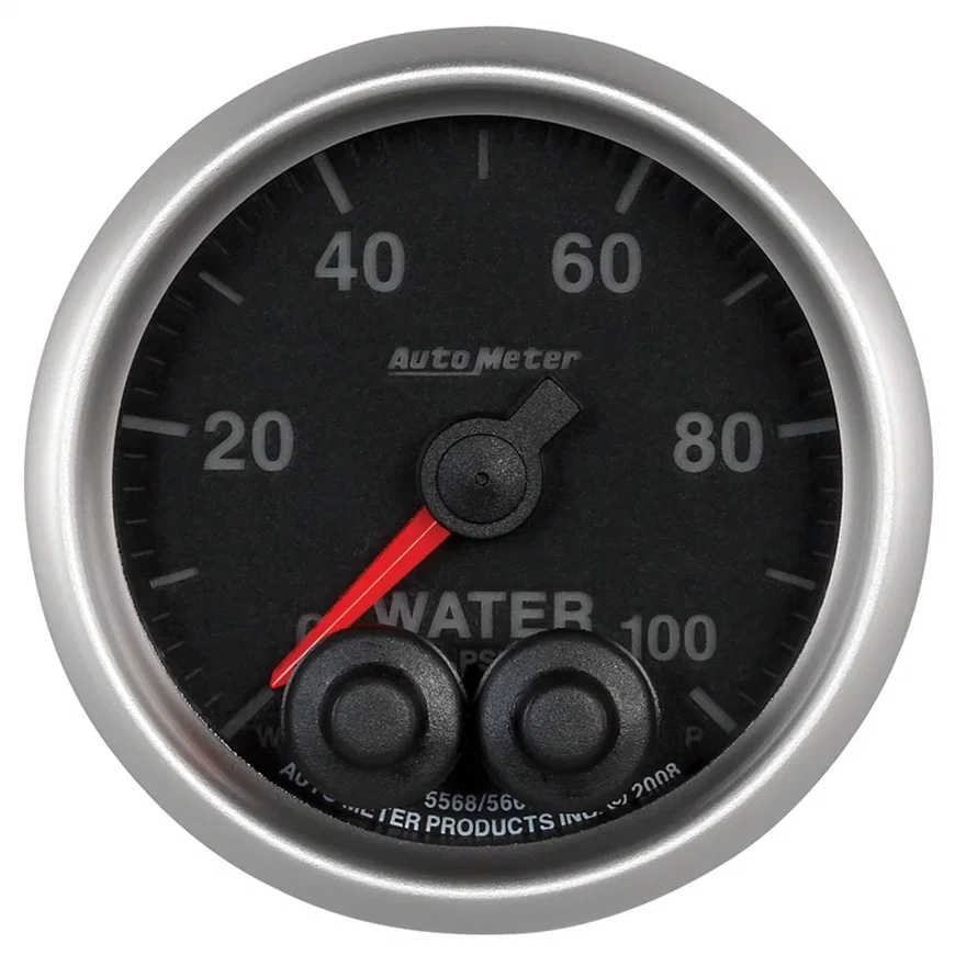 GAUGE; WATERP; 2 1/16in.; 100PSI; STEPPER MOTOR W/PEAK/WARN; ELITE;-4AN SENSOR