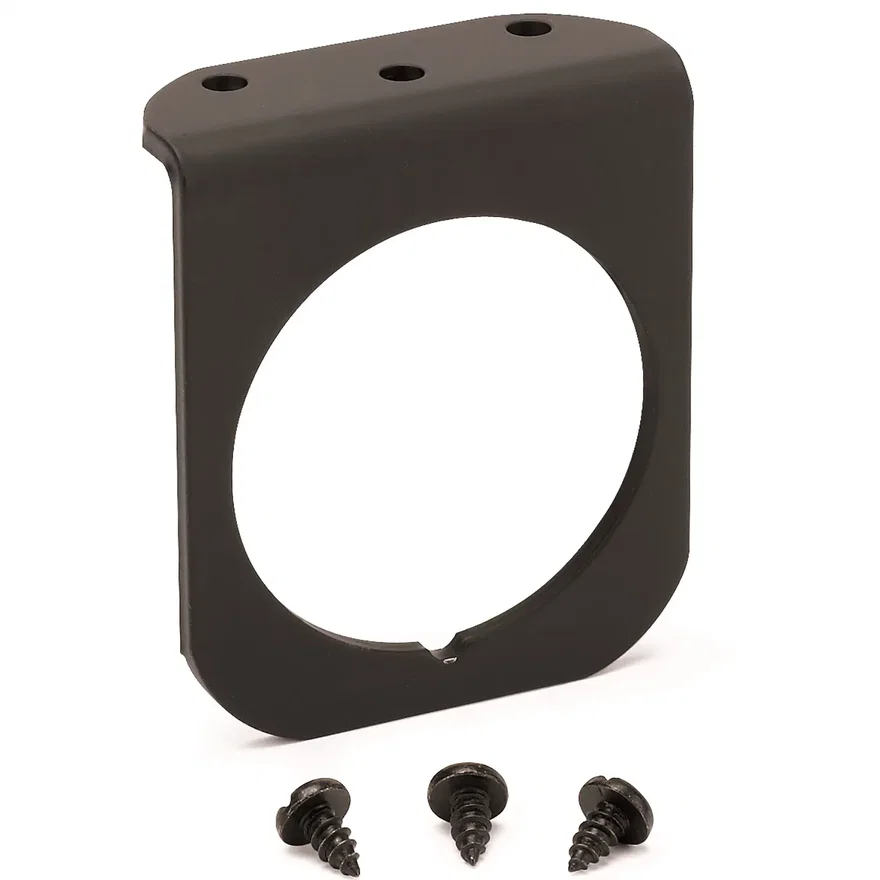 GAUGE MOUNTING PANEL; SINGLE; 2 1/16in.; BLACK; ALUMINUM
