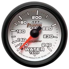 GAUGE; WATER TEMP; 2 1/16in.; 120-240deg.F; MECHANICAL; PHANTOM II image 2