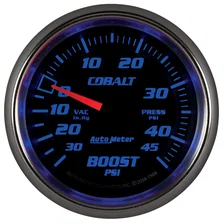 GAUGE; VAC/BOOST; 2 5/8in.; 30INHG-45PSI; MECHANICAL; COBALT image 4