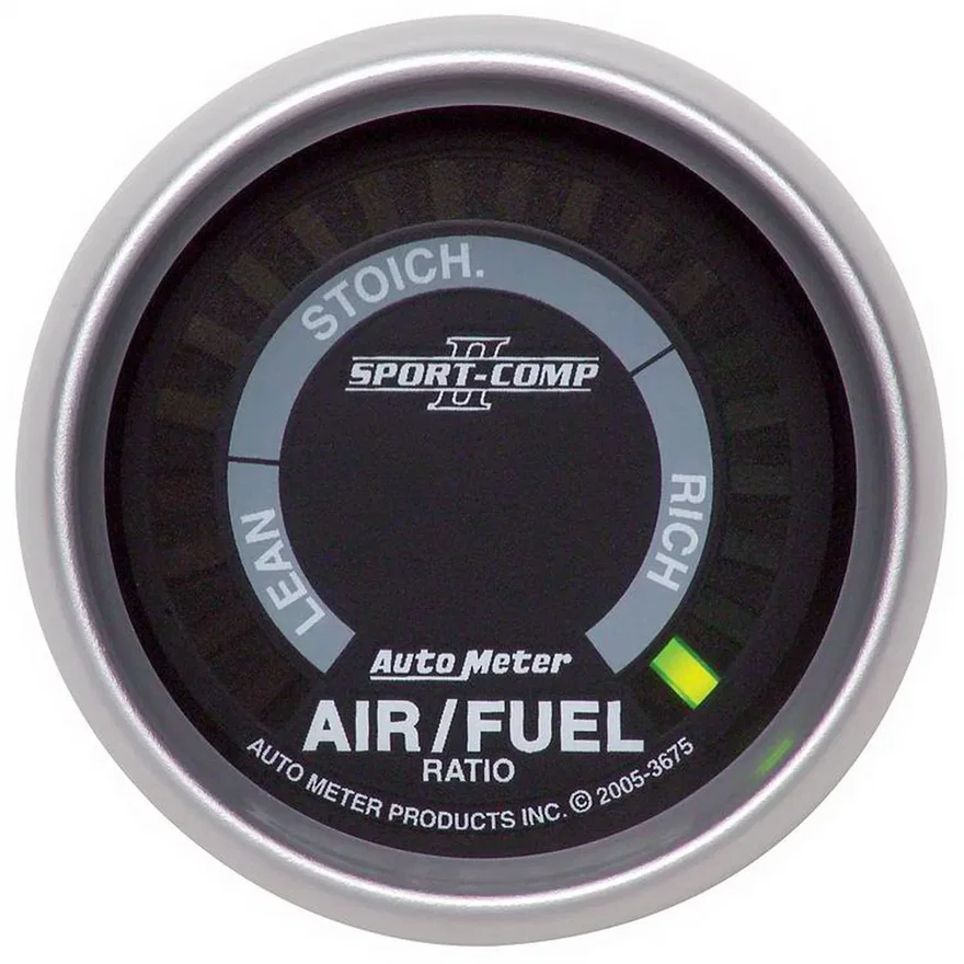 GAUGE; AIR/FUEL RATIO-NARROWBAND; 2 1/16in.; LEAN-RICH; LED ARRAY; SPORT-COMP II